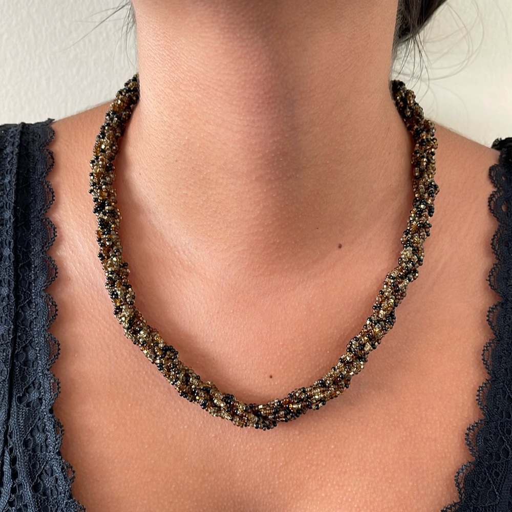 Hand Beaded Guatemalan Necklace